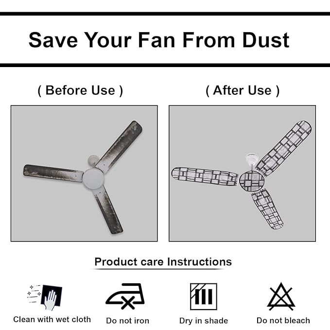 Dust Proof Three Blade Ceiling Fan Cover