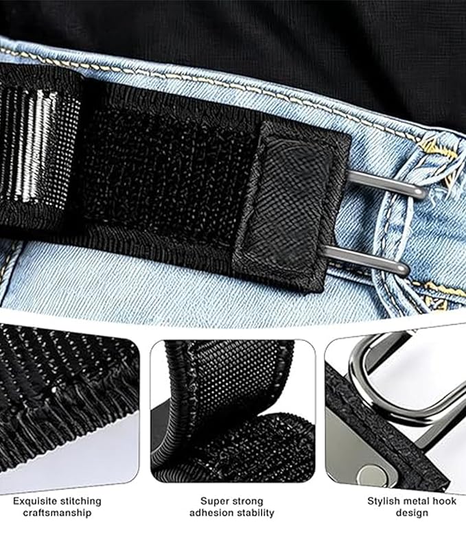 Premium Elastic Waist Buckle (1 Pair - 2 Pieces)